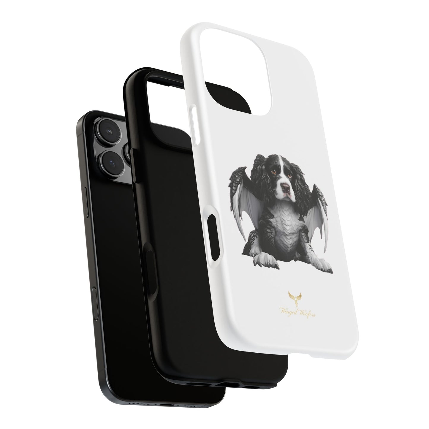 Springer Spaniel Puppy Dragon Winged Dog Phone Case - Tough Cases for Pet Lovers