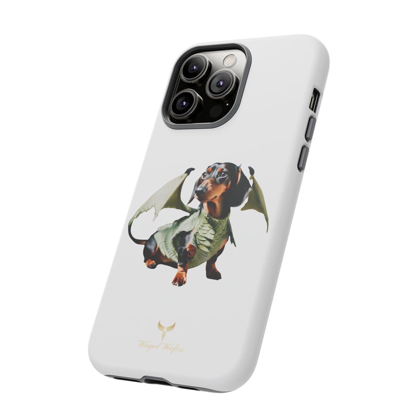 Whimsical Dragon Dog Phone Case - Tough Cases for Pet Lovers