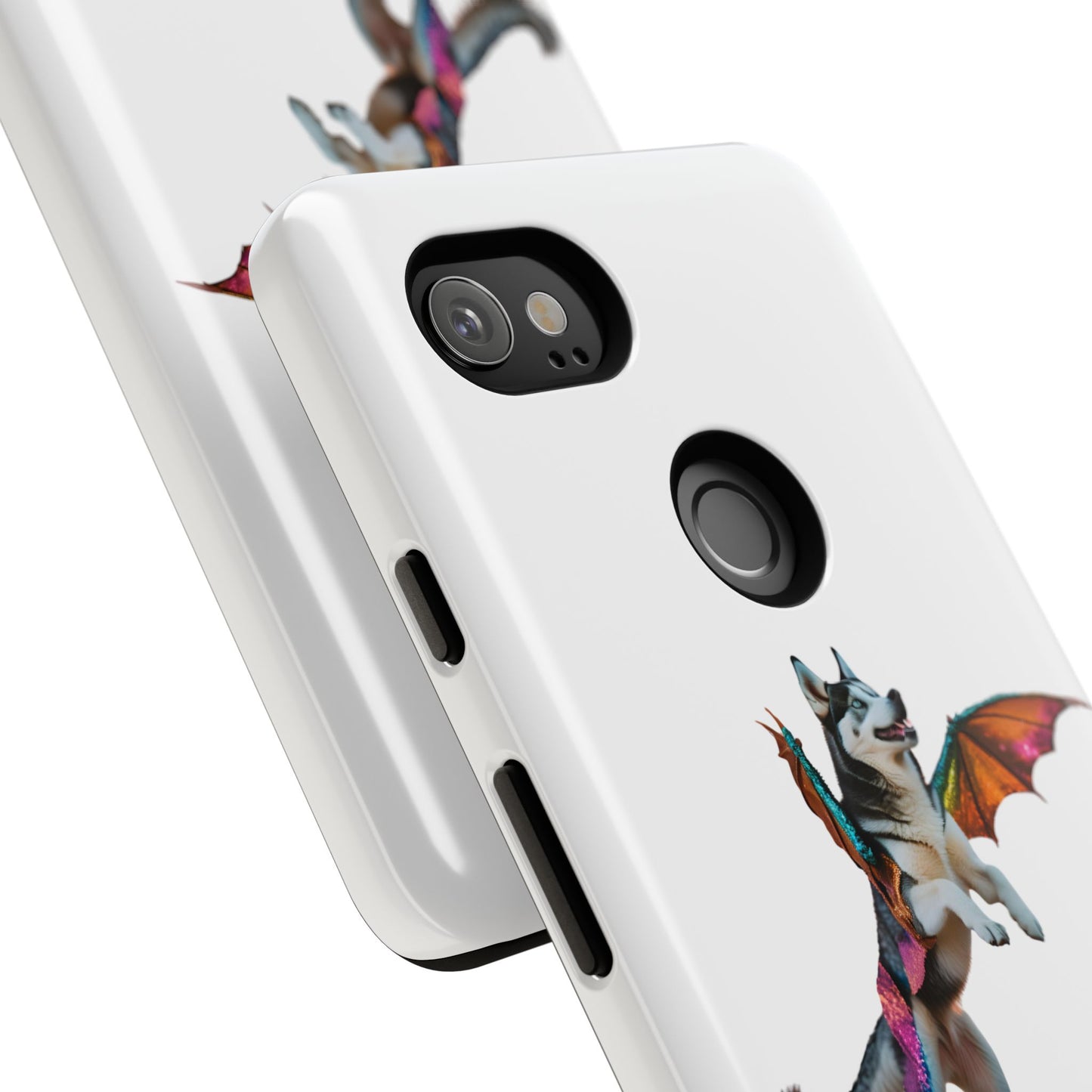 Magical Husky Pet Phone Case - Winged Dog Design | Tough Cases | Unique Animal Lover Gift