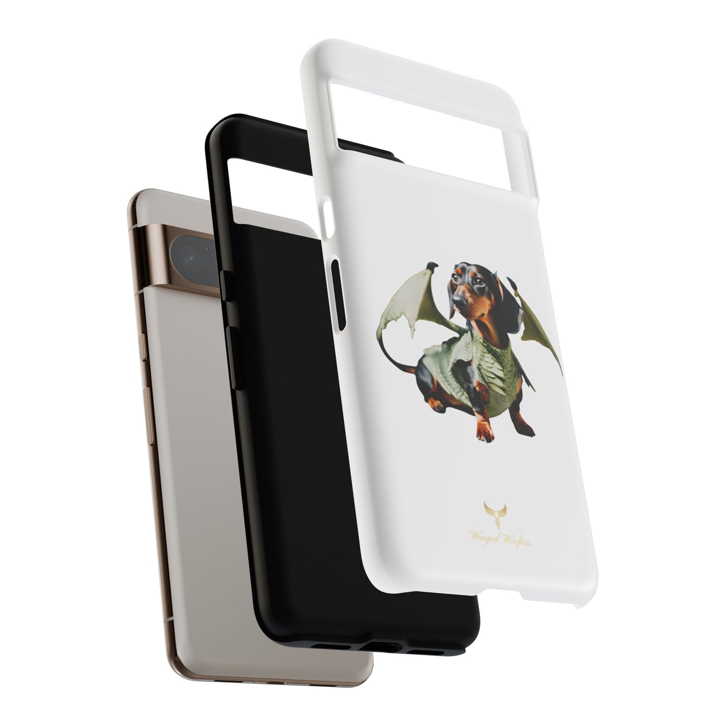 Whimsical Dragon Dog Phone Case - Tough Cases for Pet Lovers