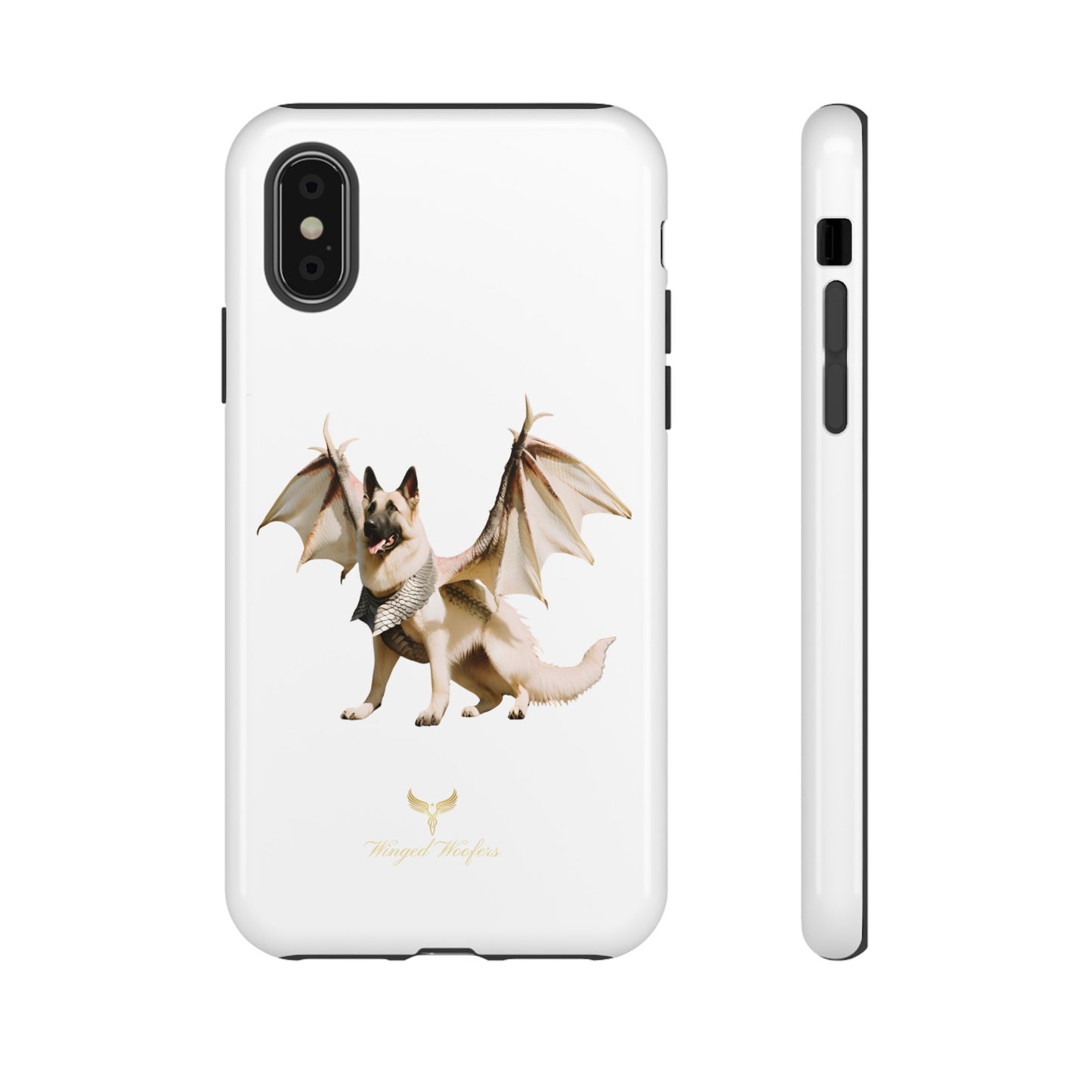 Magical White German Shepherd Dragon Dog Phone Case - Tough, Stylish Protection