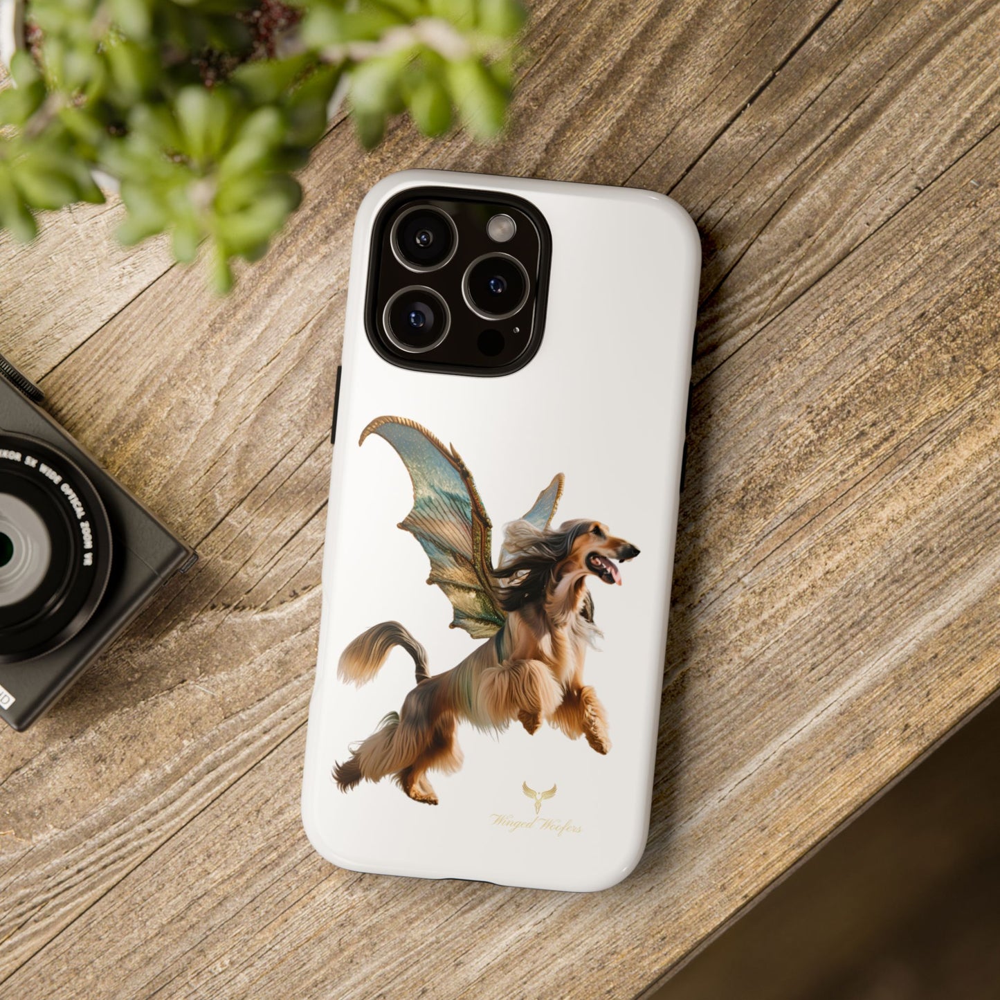 Magical Afghan Hound Dog Phone Case - Tough Cases with Winged Design