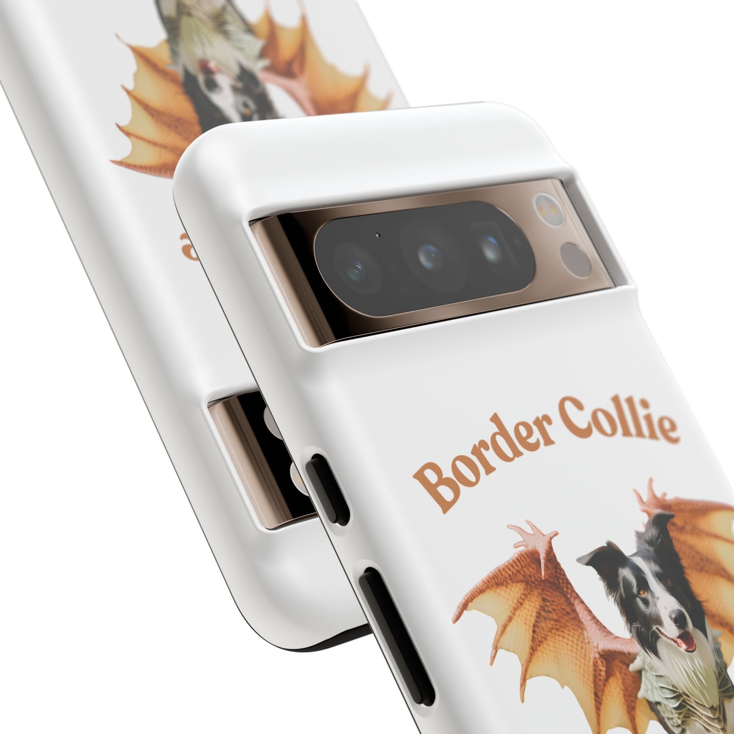 Border Collie Dragon Phone Case - Tough Cases for Dog Lovers