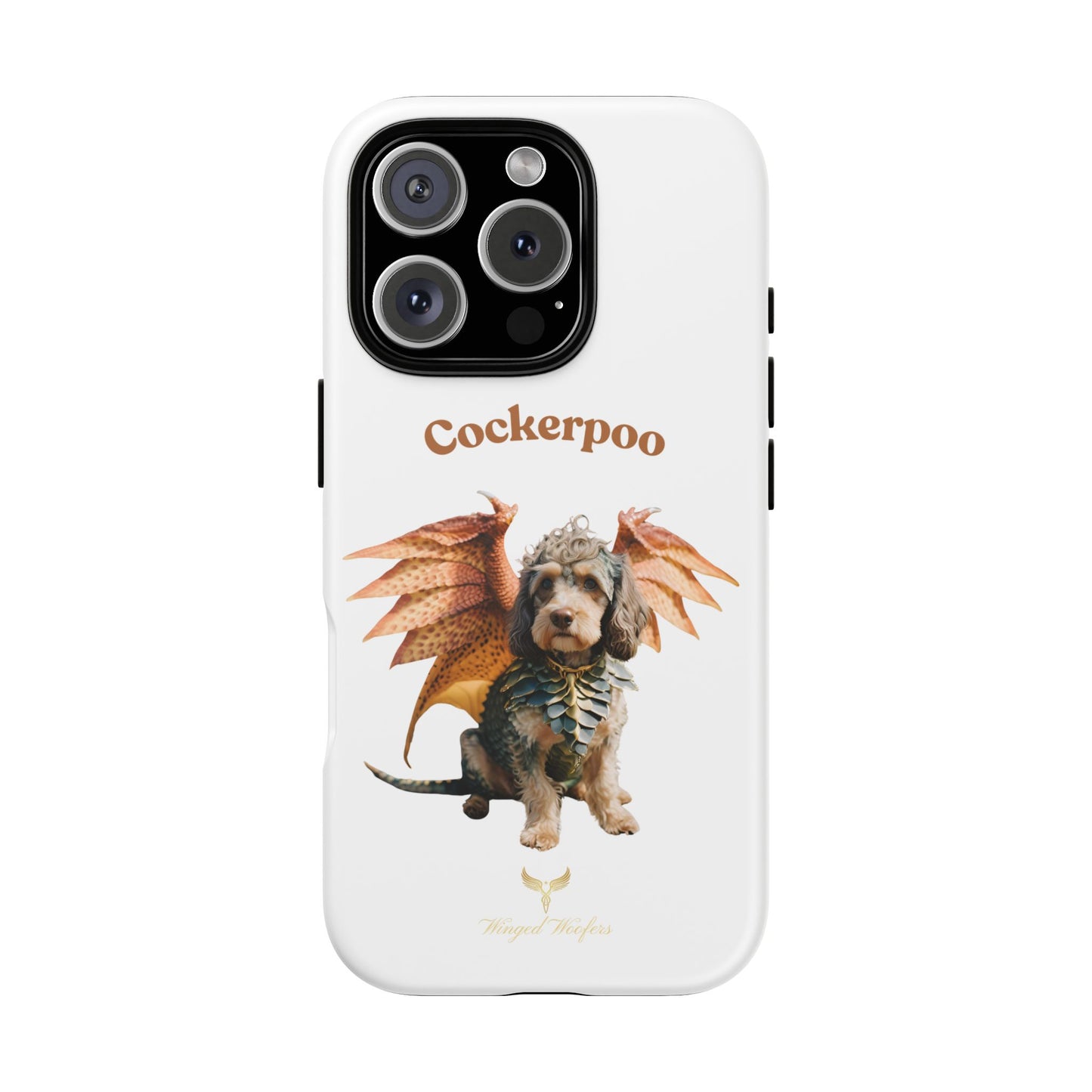 Cockerpoo Dragon Phone Case – Tough & Whimsical Pet Lover Gift