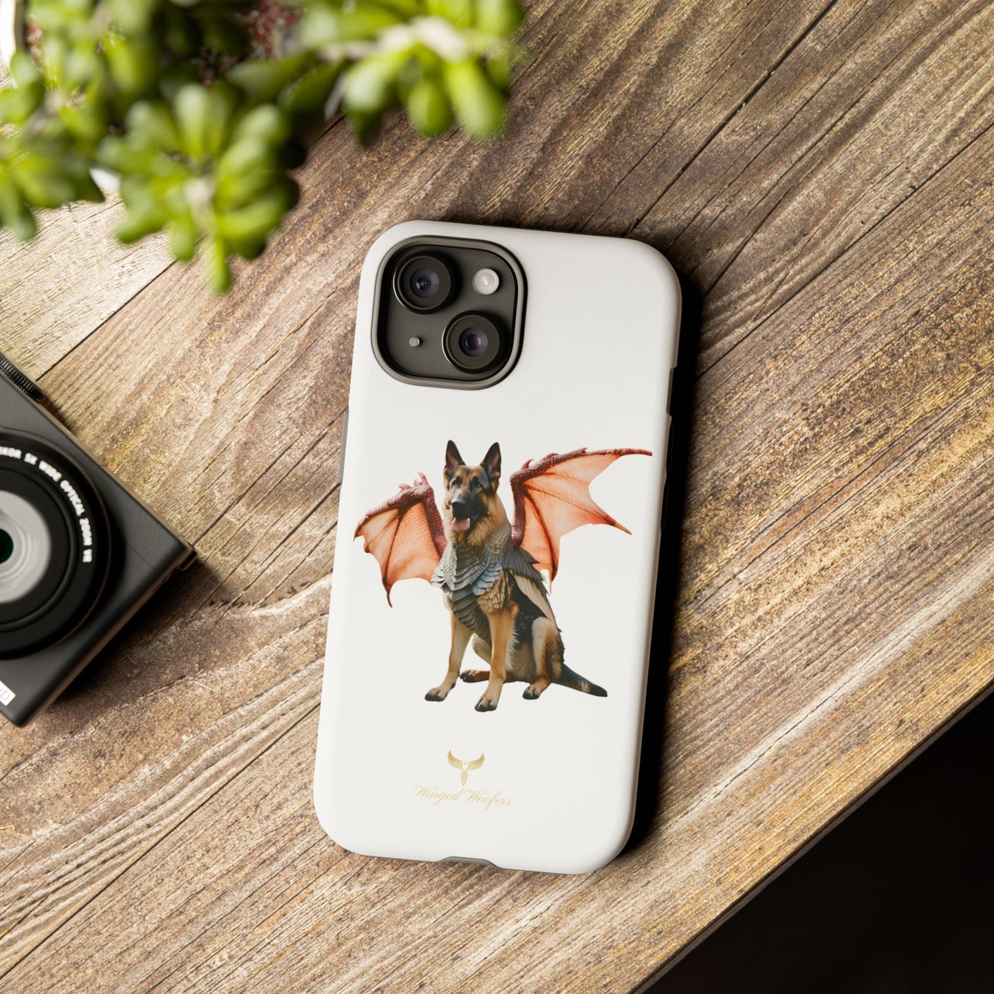 Mythical German Shepherd with Wings Dog iPhone Case | Tough Cases for Pet Lovers