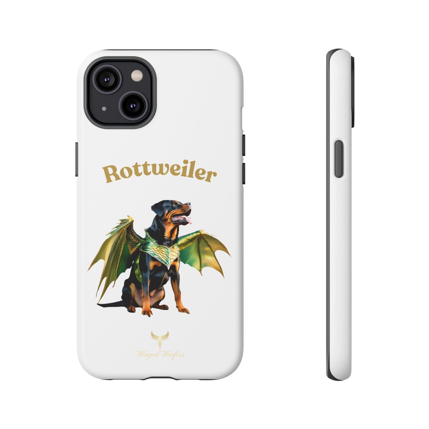 Rottweiler Dragon Wings Phone Case - Tough Cases for Dog Lovers