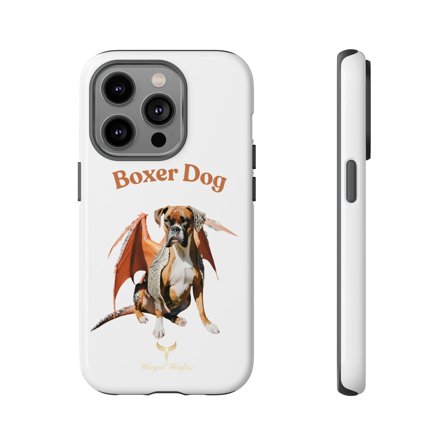 Boxer Dog Dragon Art Phone Case - Tough Cases