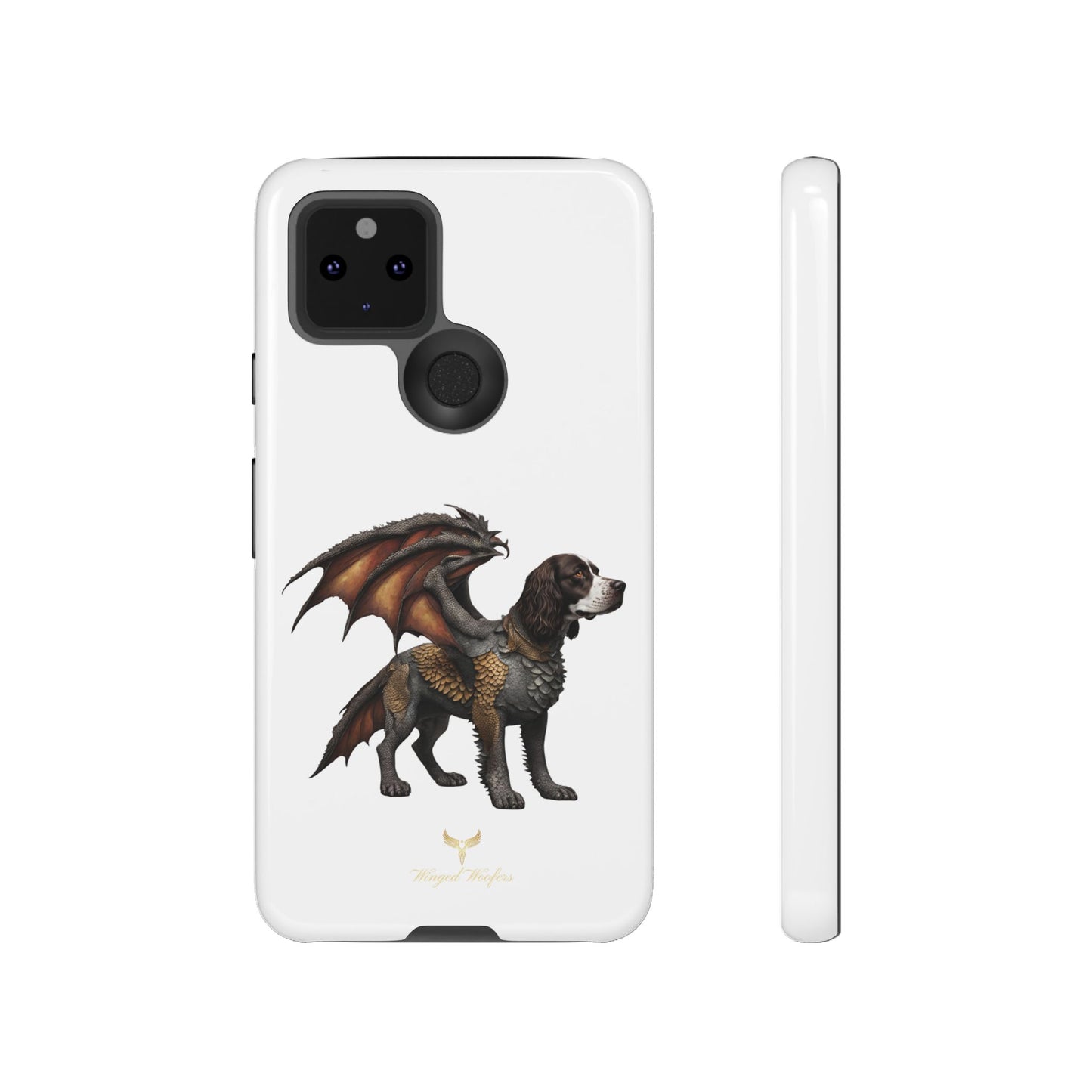 Fantasy Springer Spaniel as a Dragon Phone Case - Tough Cases for Pet Lovers