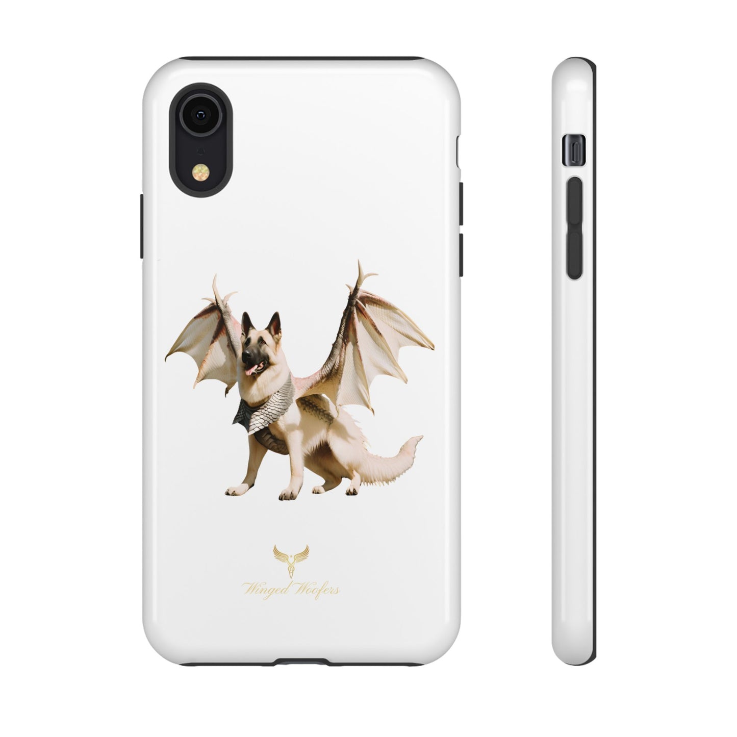 Magical White German Shepherd Dragon Dog Phone Case - Tough, Stylish Protection