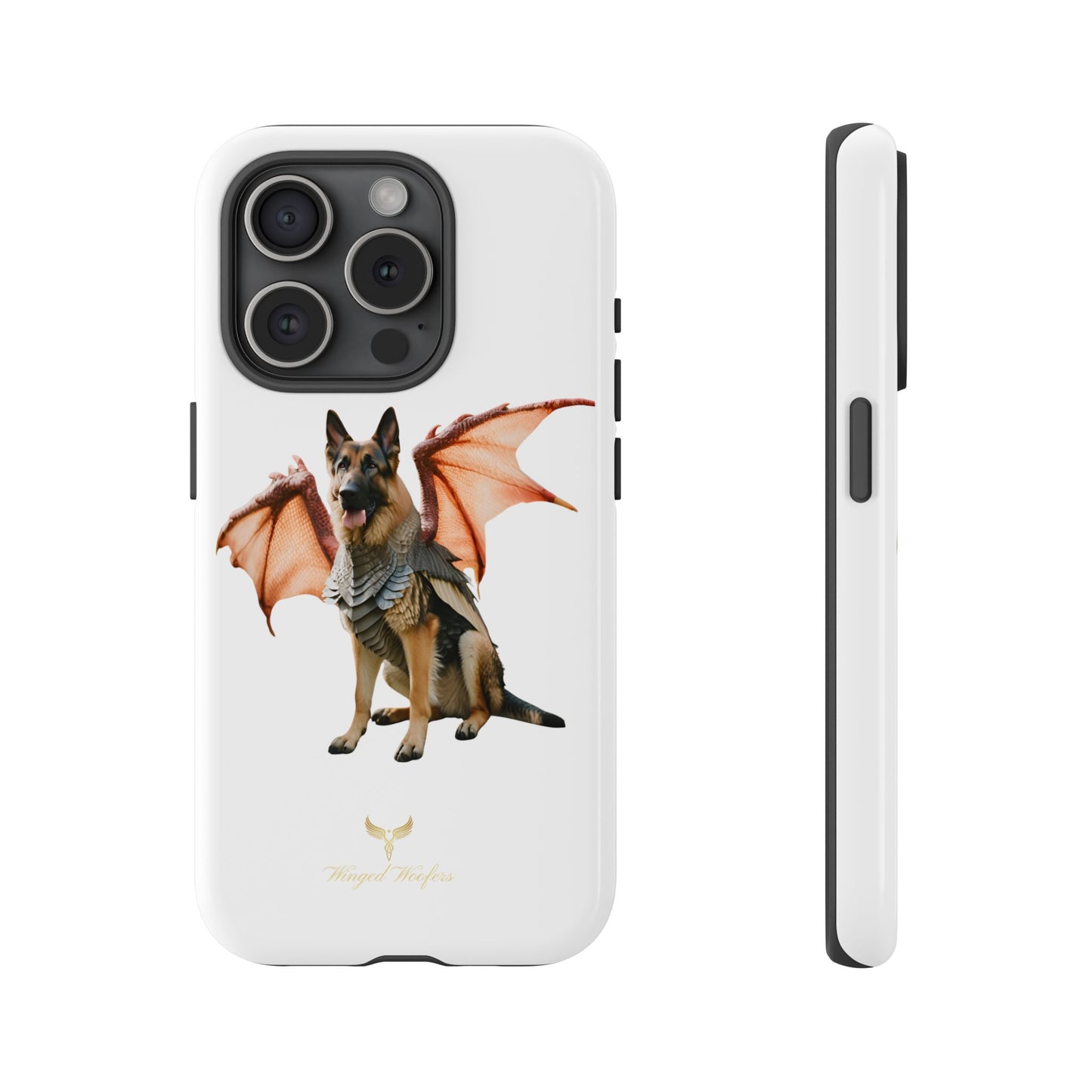 Mythical German Shepherd with Wings Dog iPhone Case | Tough Cases for Pet Lovers