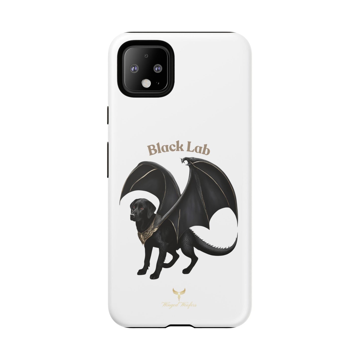 Black Labrador Dragon Case - Tough Phone Case for Pet Lovers