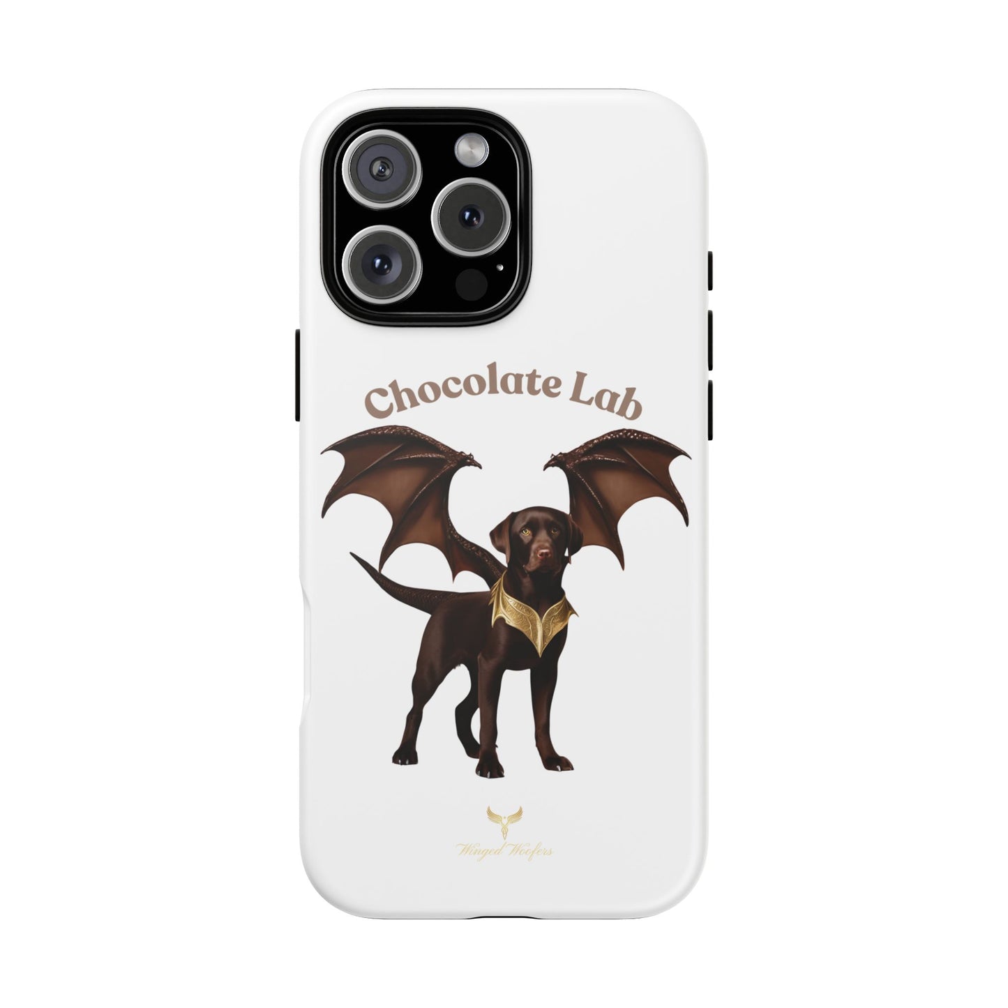 Chocolate Lab Dragon Phone Case - Tough & Stylish for Dog Lovers