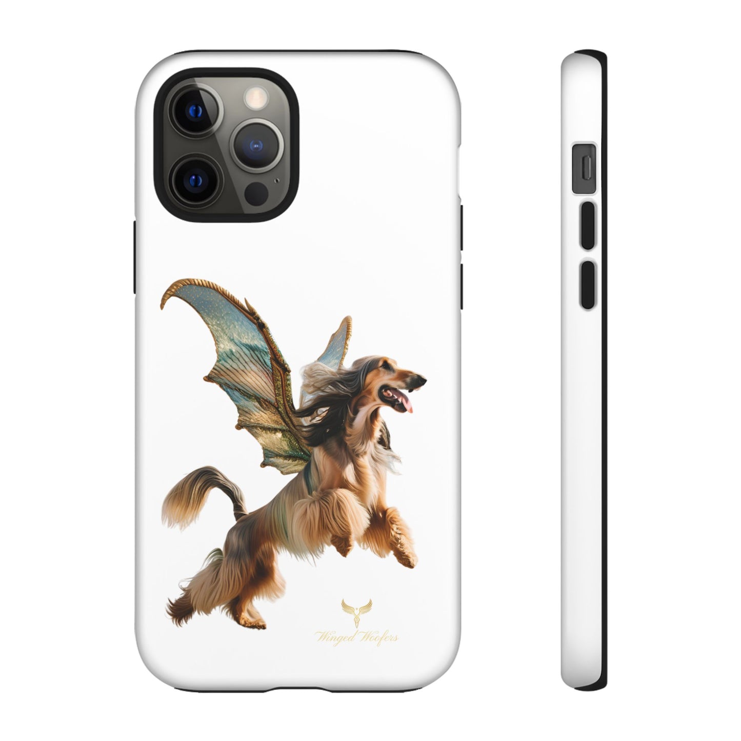 Magical Afghan Hound Dog Phone Case - Tough Cases with Winged Design