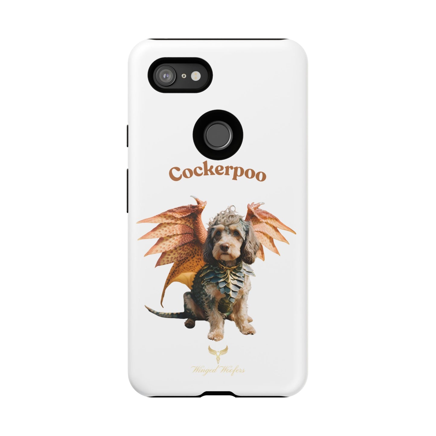 Cockerpoo Dragon Phone Case – Tough & Whimsical Pet Lover Gift