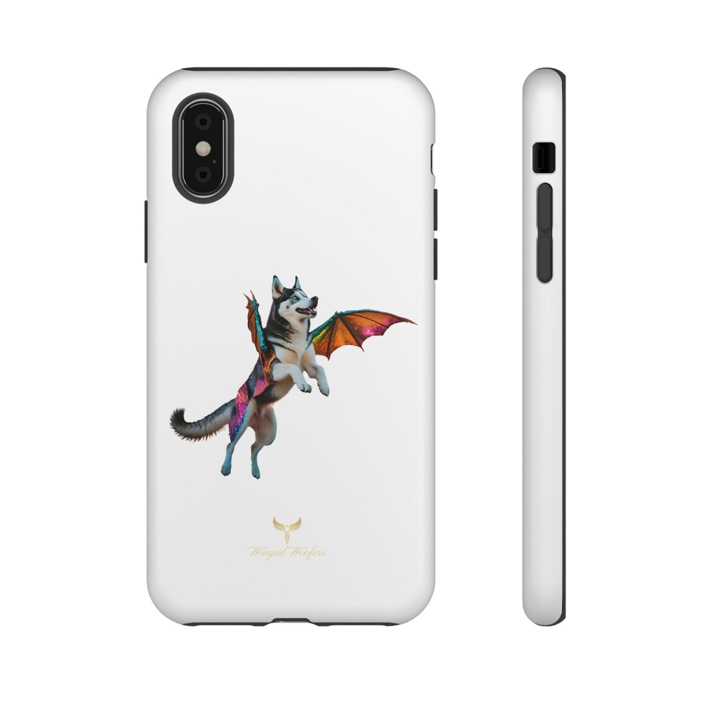 Magical Husky Pet Phone Case - Winged Dog Design | Tough Cases | Unique Animal Lover Gift