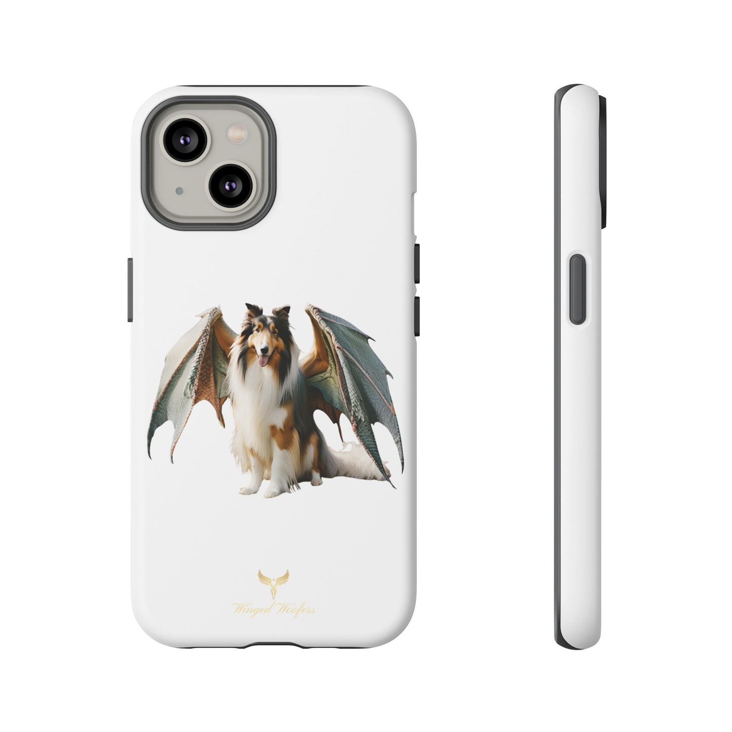 Majestic Dragon Wing Rough Collie Dog Phone Case - Tough Cases for Pet Lovers