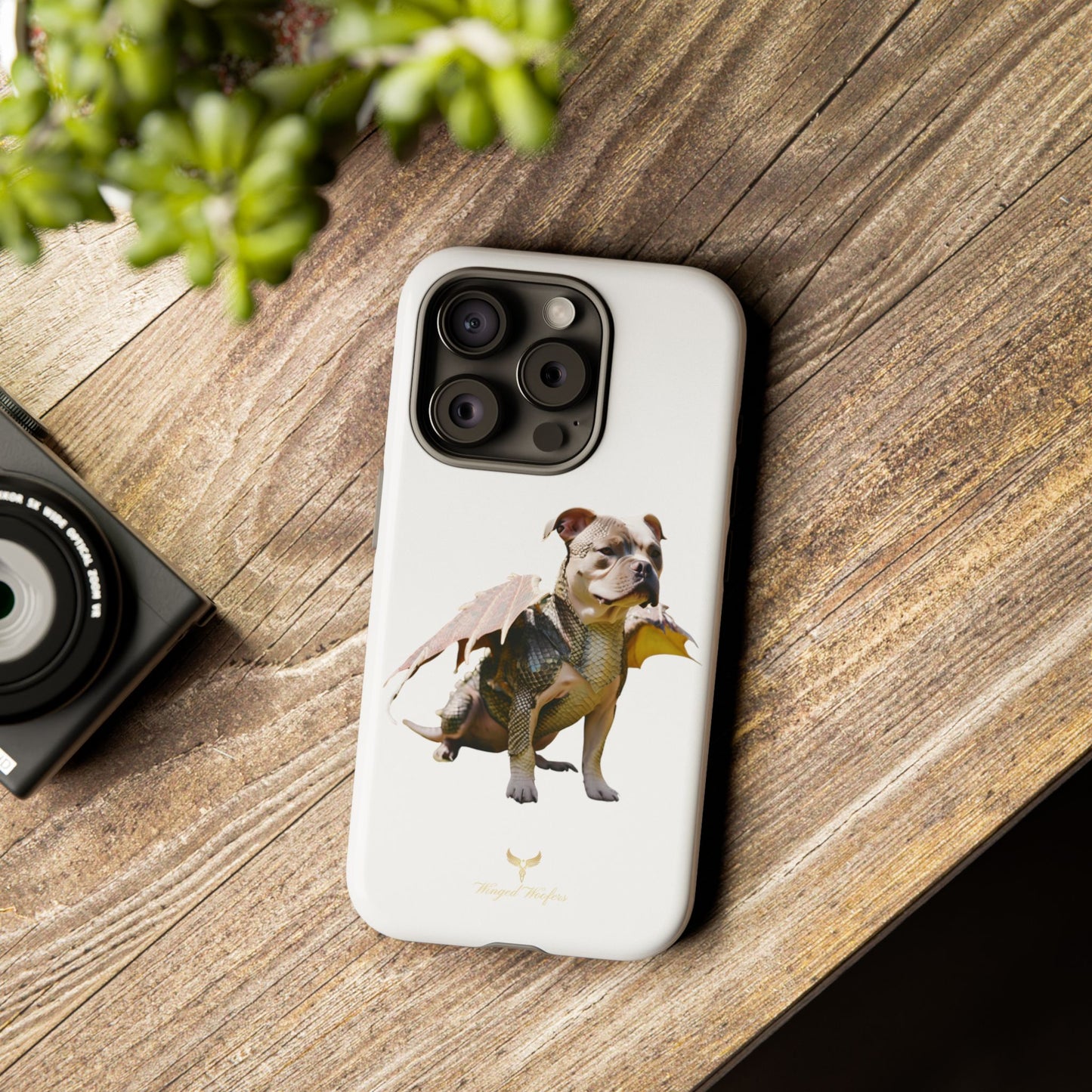 Staffordshire Bulldog Dragon Tough Phone Case - Unique Animal Design for Pet Lovers