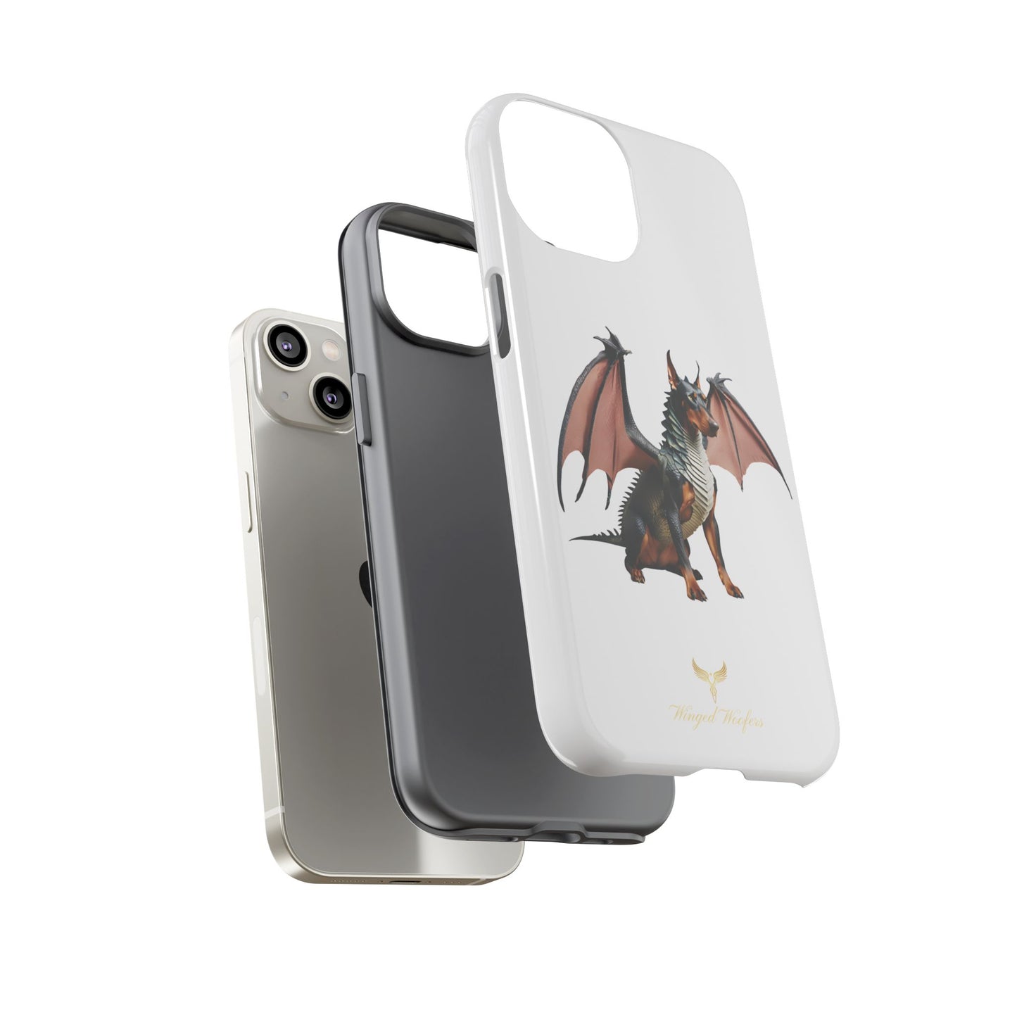 Mythical Doberman Pinscher Dragon Phone Case - Tough & Stylish Protection