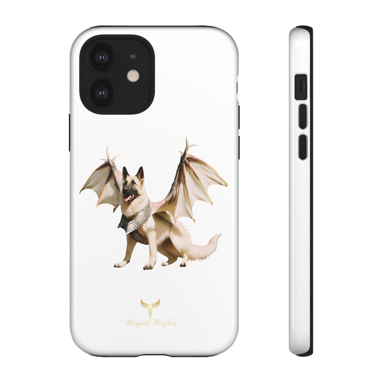 Magical White German Shepherd Dragon Dog Phone Case - Tough, Stylish Protection