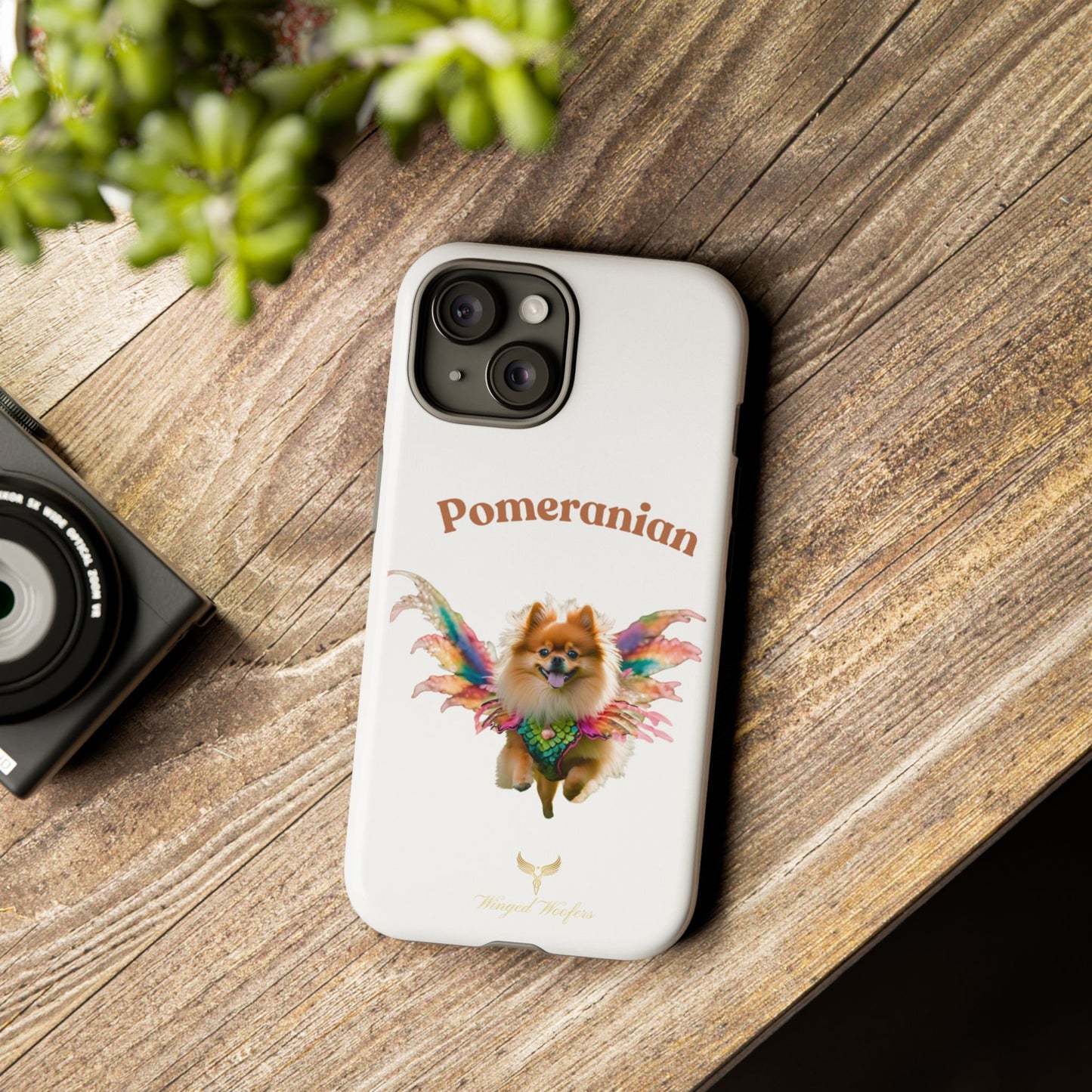 Pomeranian Winged Dog Phone Case – Cute Dog Lover Accessory