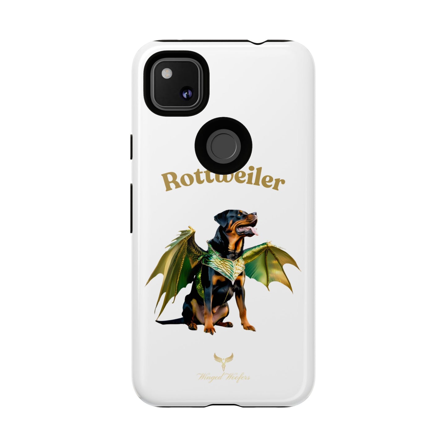 Rottweiler Dragon Wings Phone Case - Tough Cases for Dog Lovers