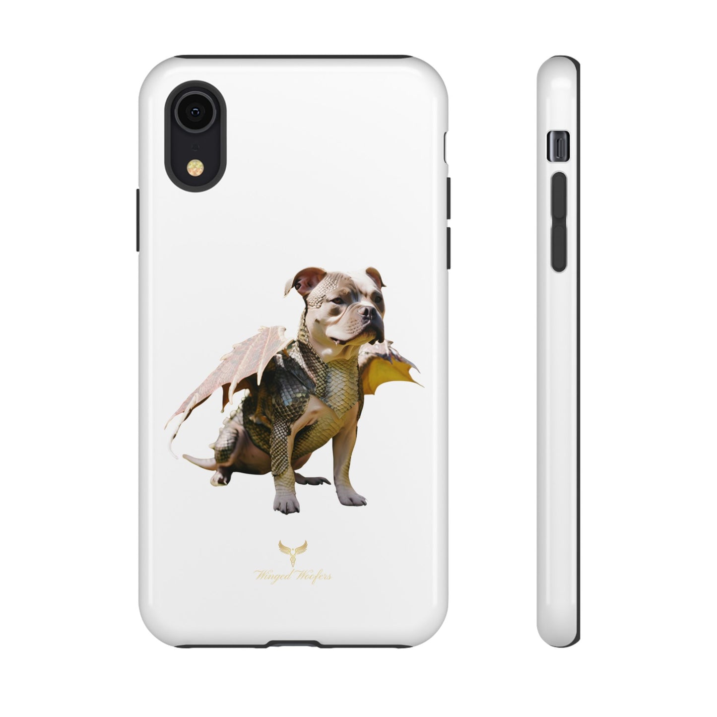 Staffordshire Bulldog Dragon Tough Phone Case - Unique Animal Design for Pet Lovers