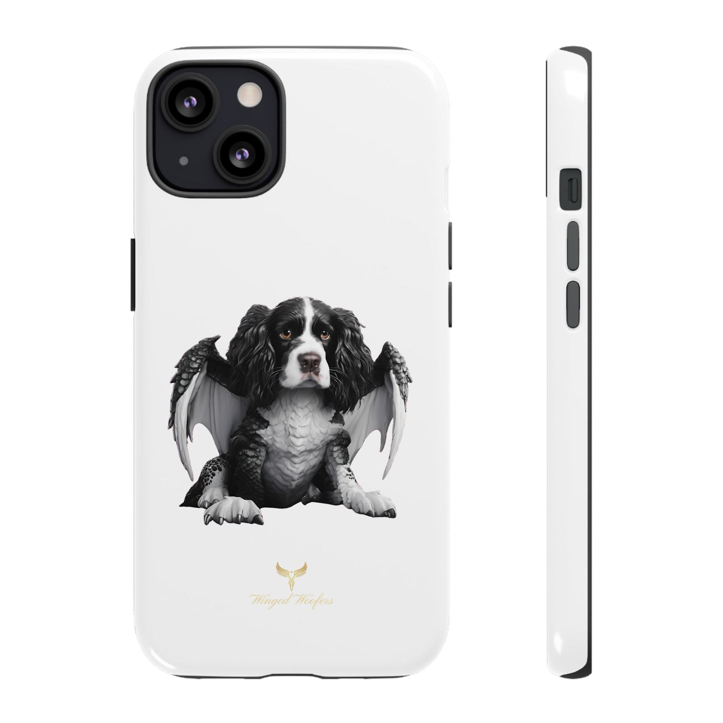 Springer Spaniel Puppy Dragon Winged Dog Phone Case - Tough Cases for Pet Lovers