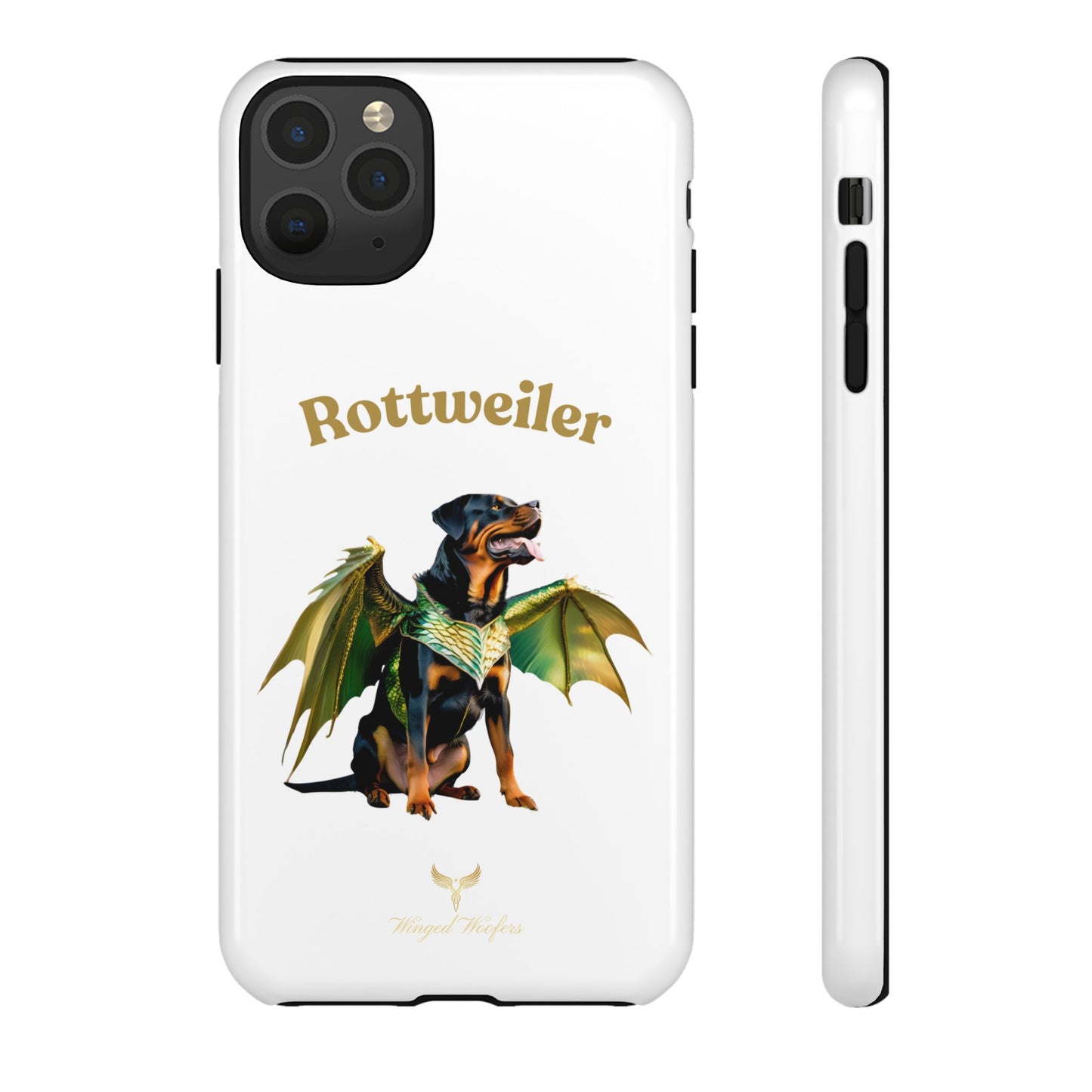 Rottweiler Dragon Wings Phone Case - Tough Cases for Dog Lovers