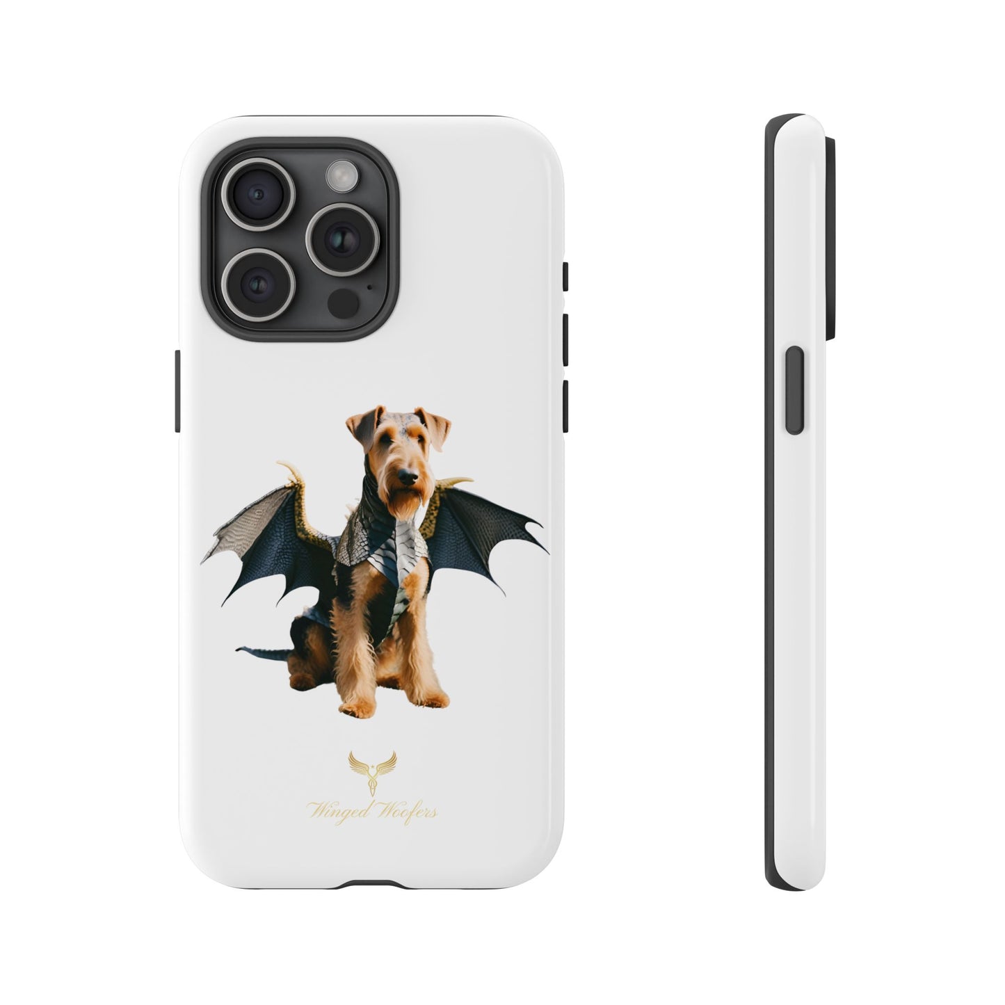 Cool Dragon Airedale Terrier Dog Phone Case - Tough Cases for Pet Lovers