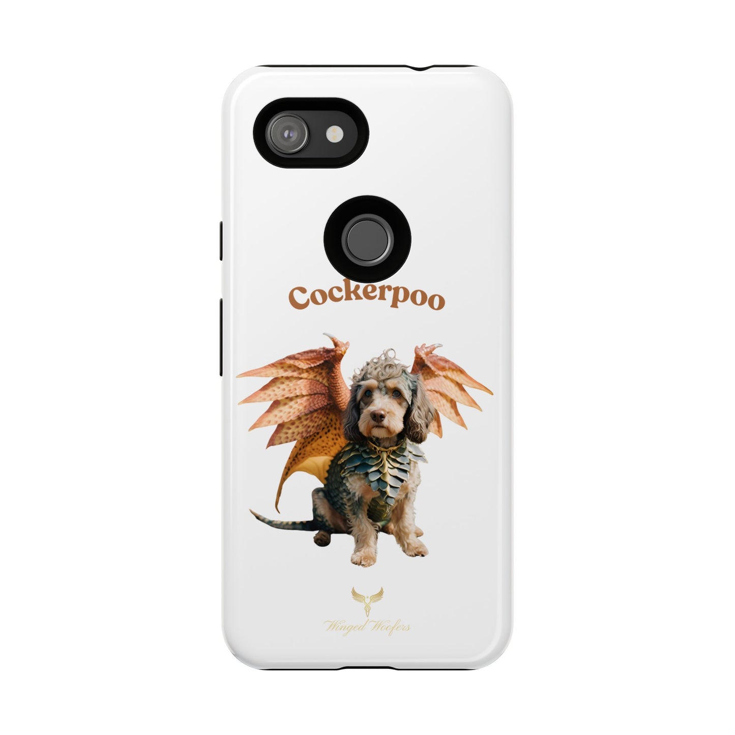 Cockerpoo Dragon Phone Case – Tough & Whimsical Pet Lover Gift