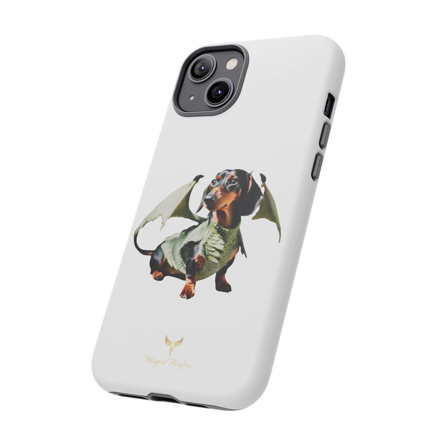 Whimsical Dragon Dog Phone Case - Tough Cases for Pet Lovers