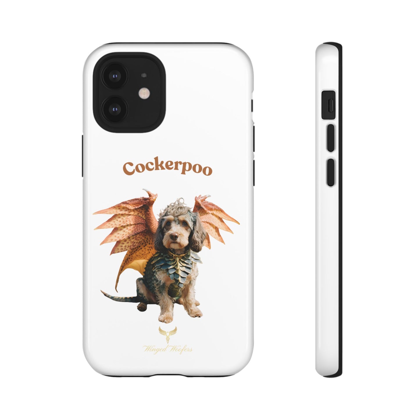 Cockerpoo Dragon Phone Case – Tough & Whimsical Pet Lover Gift