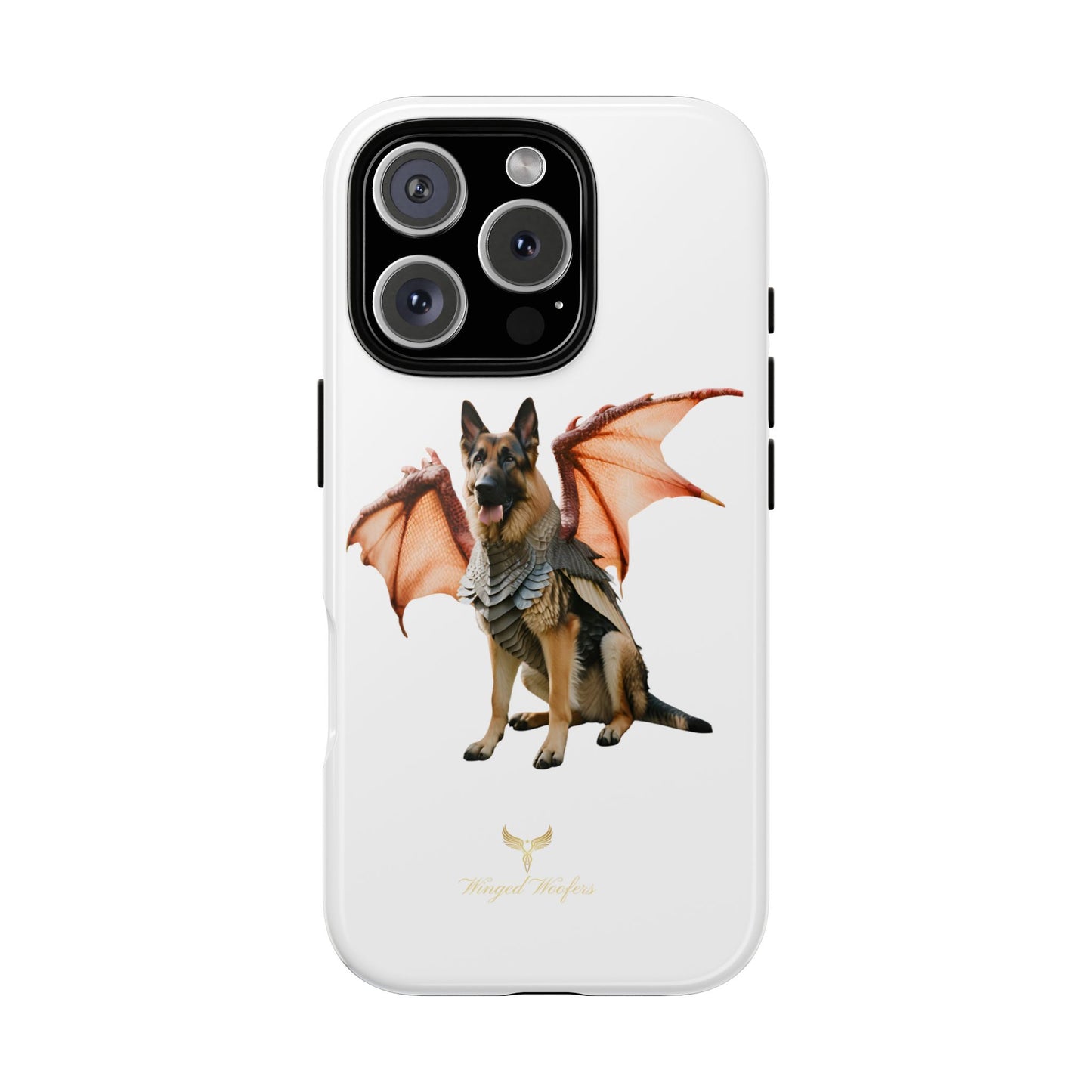 Mythical German Shepherd with Wings Dog iPhone Case | Tough Cases for Pet Lovers