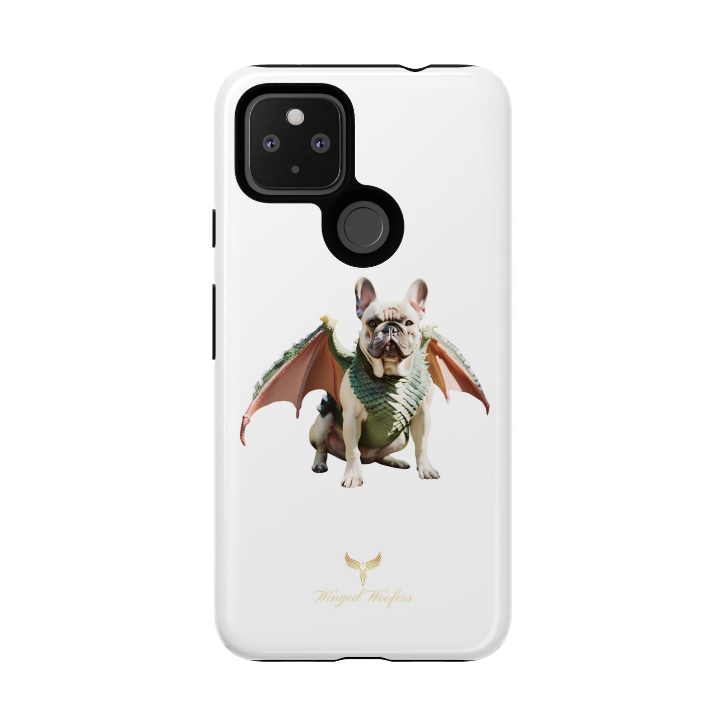 Fantasy French Bulldog Pet Phone Case with Dog in Wings Design