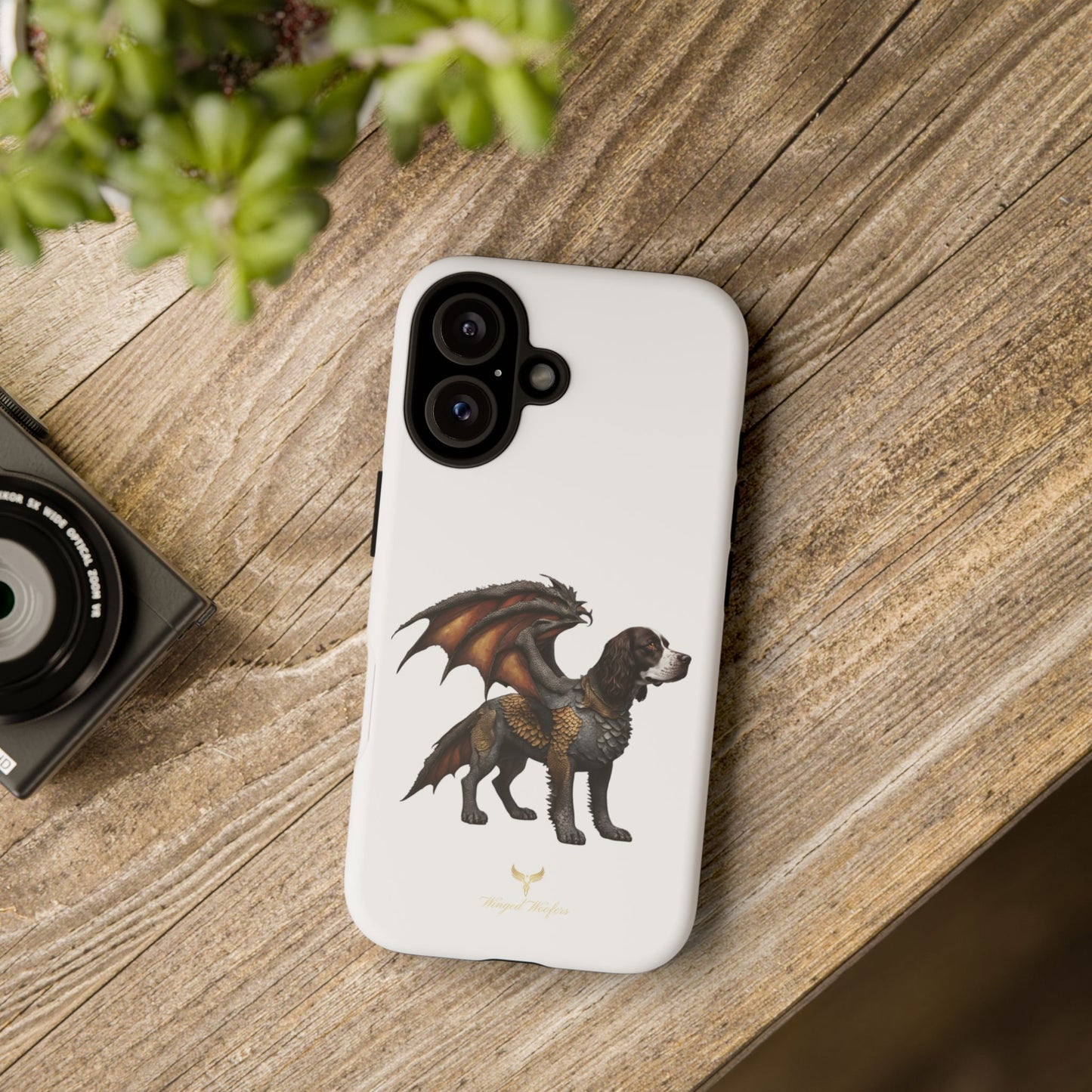 Fantasy Springer Spaniel as a Dragon Phone Case - Tough Cases for Pet Lovers