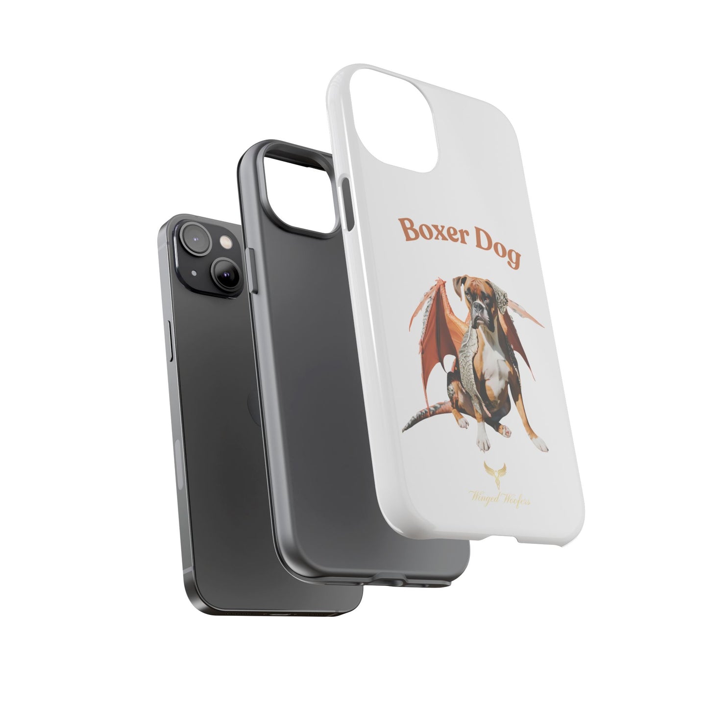 Boxer Dog Dragon Art Phone Case - Tough Cases