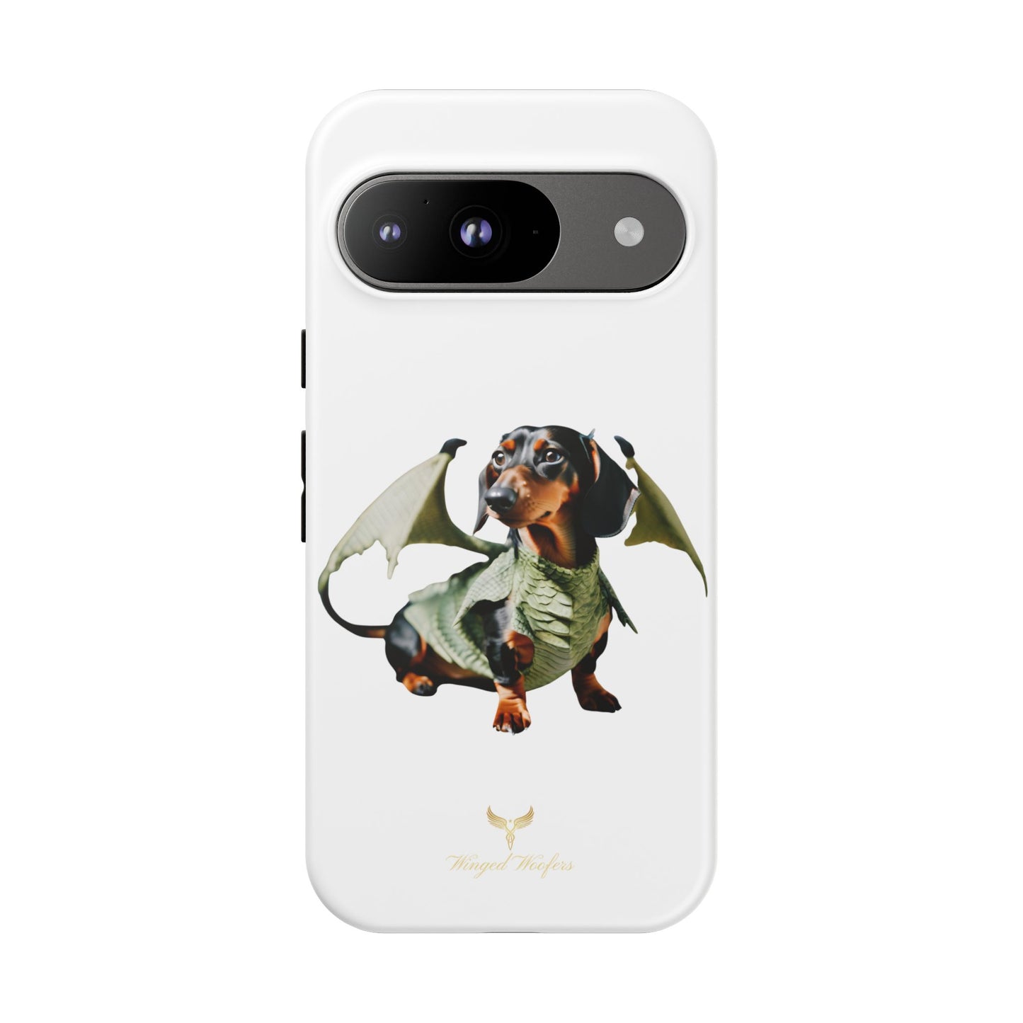 Whimsical Dragon Dog Phone Case - Tough Cases for Pet Lovers