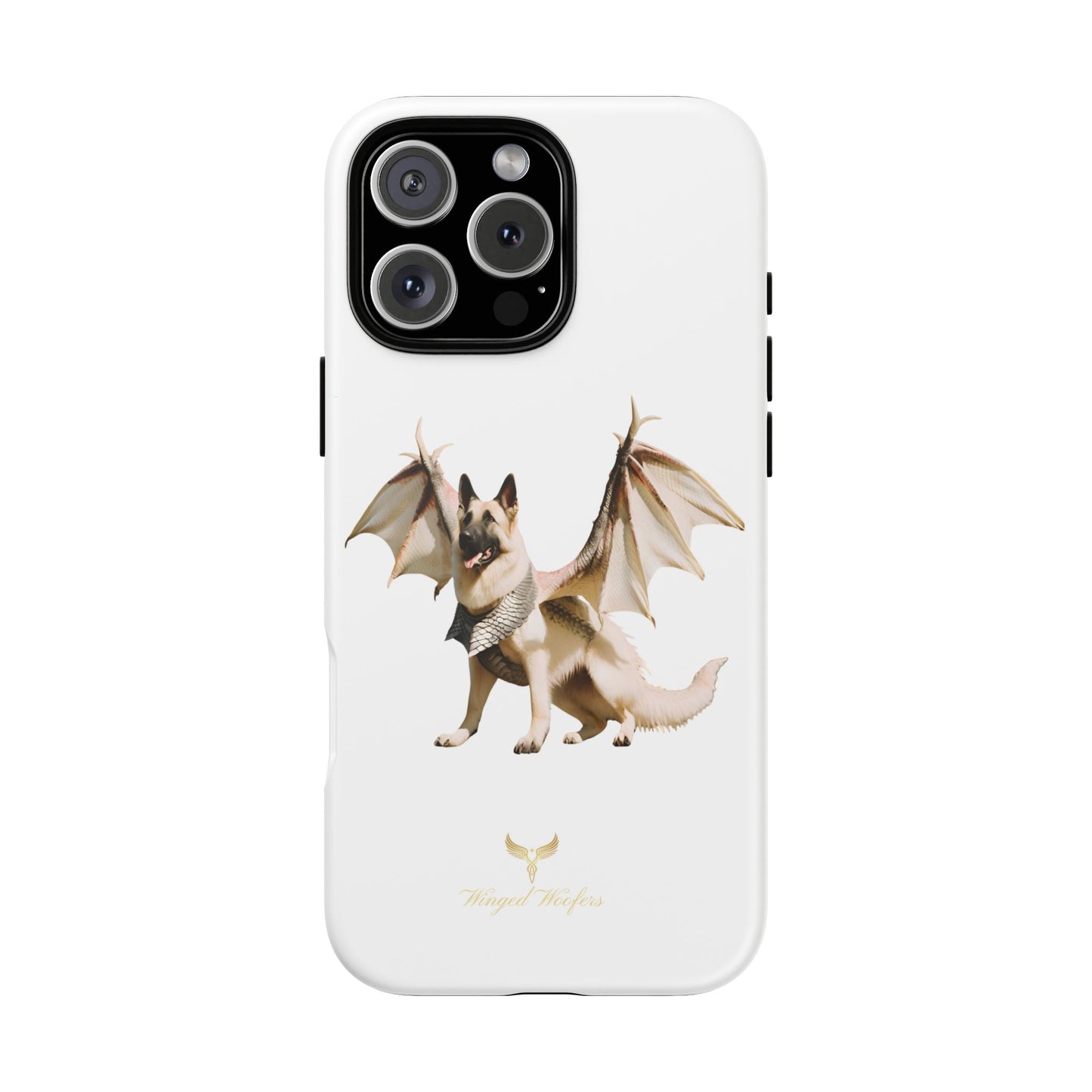 Magical White German Shepherd Dragon Dog Phone Case - Tough, Stylish Protection