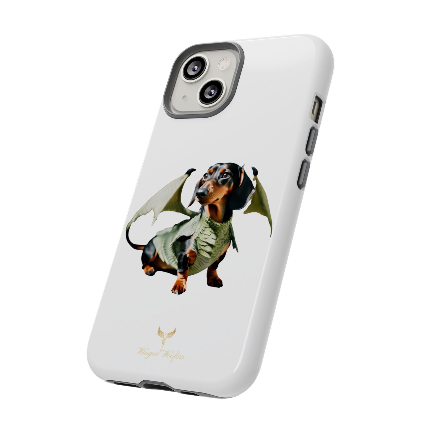 Whimsical Dragon Dog Phone Case - Tough Cases for Pet Lovers