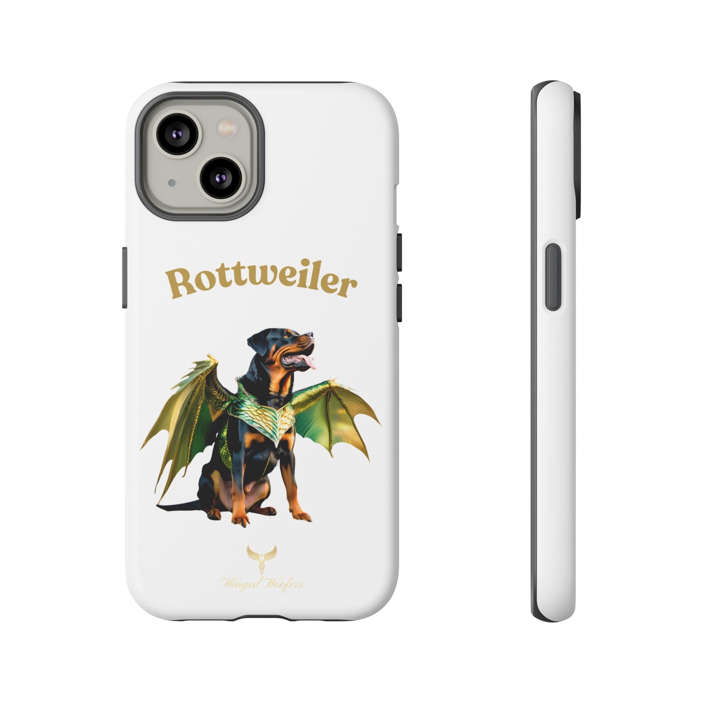 Rottweiler Dragon Wings Phone Case - Tough Cases for Dog Lovers