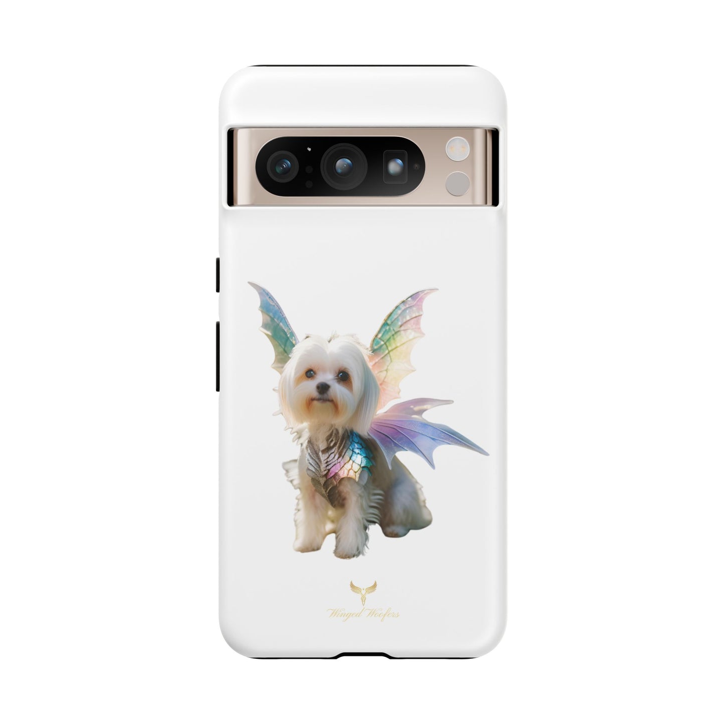 Maltese Dog with Wings Tough Phone Cases