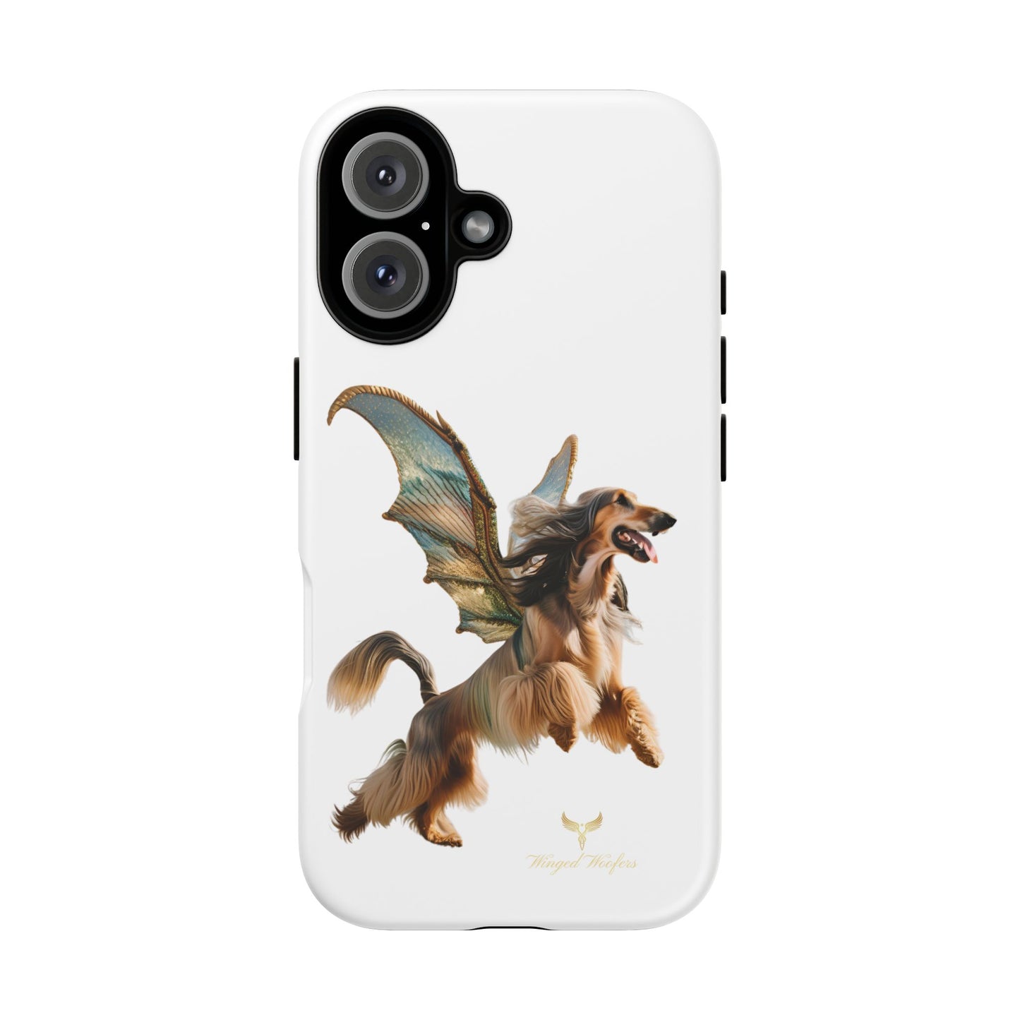 Magical Afghan Hound Dog Phone Case - Tough Cases with Winged Design