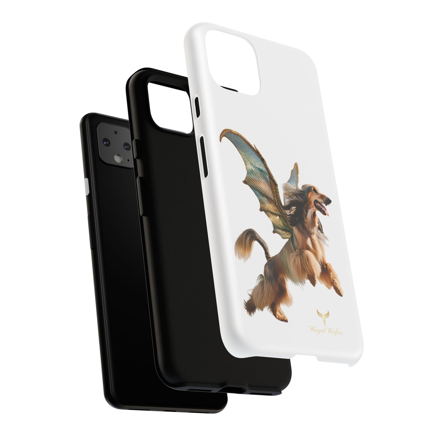 Magical Afghan Hound Dog Phone Case - Tough Cases with Winged Design