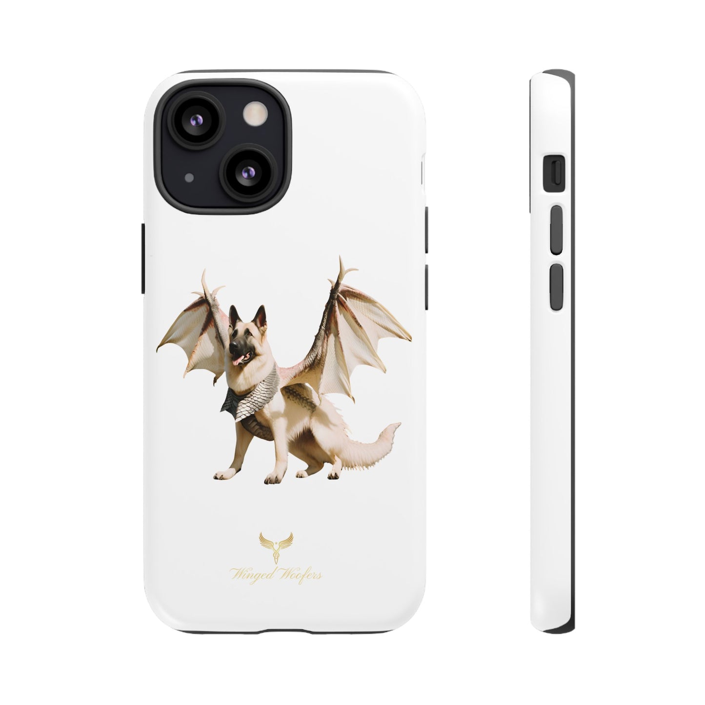 Magical White German Shepherd Dragon Dog Phone Case - Tough, Stylish Protection