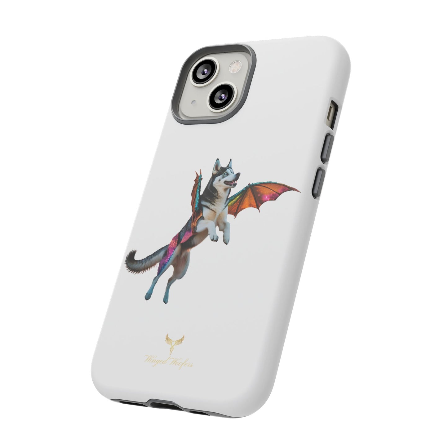 Magical Husky Pet Phone Case - Winged Dog Design | Tough Cases | Unique Animal Lover Gift