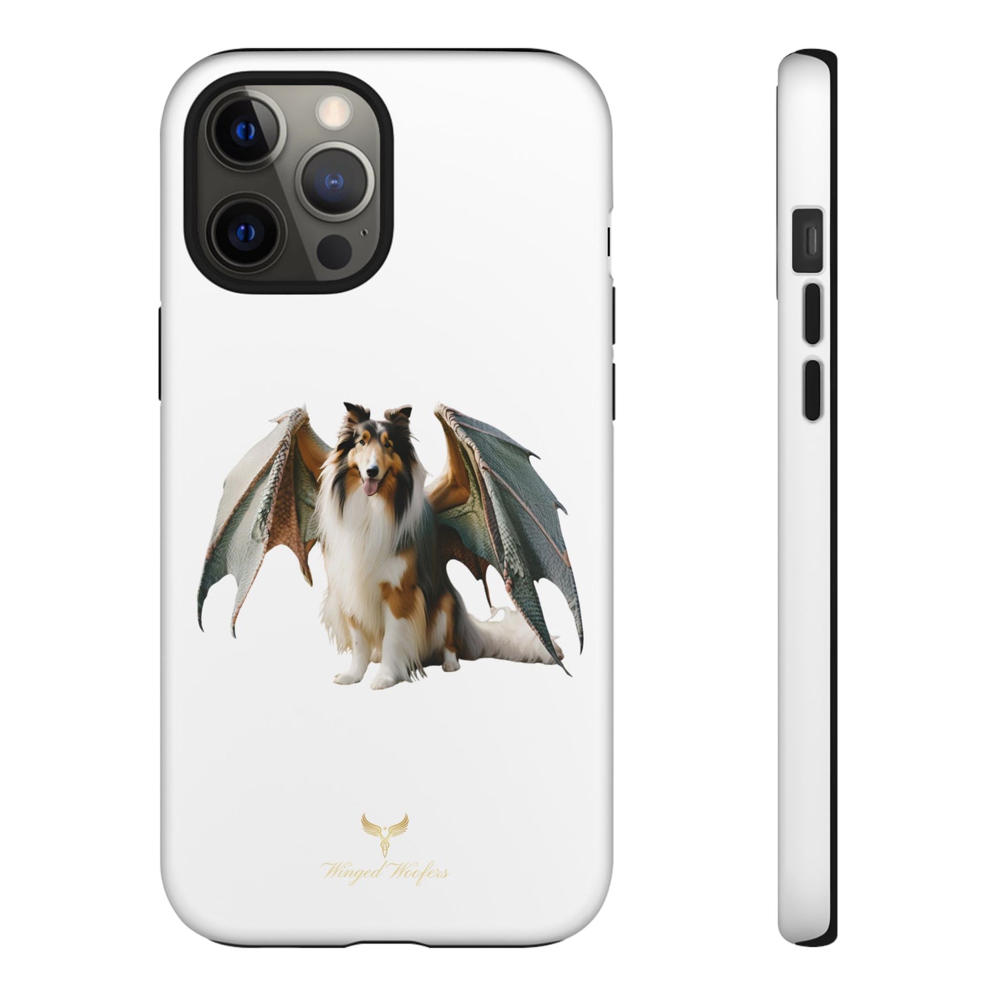 Majestic Dragon Wing Rough Collie Dog Phone Case - Tough Cases for Pet Lovers