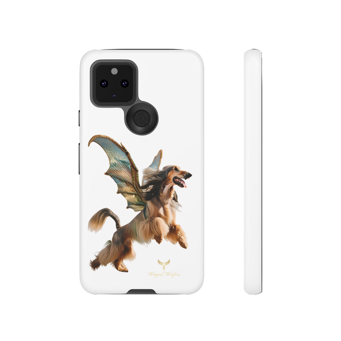 Magical Afghan Hound Dog Phone Case - Tough Cases with Winged Design