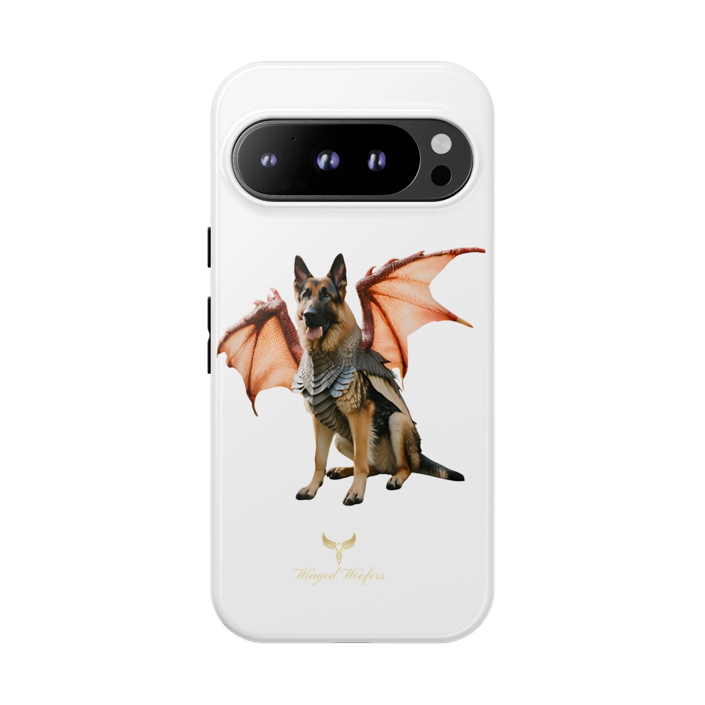 Mythical German Shepherd with Wings Dog iPhone Case | Tough Cases for Pet Lovers