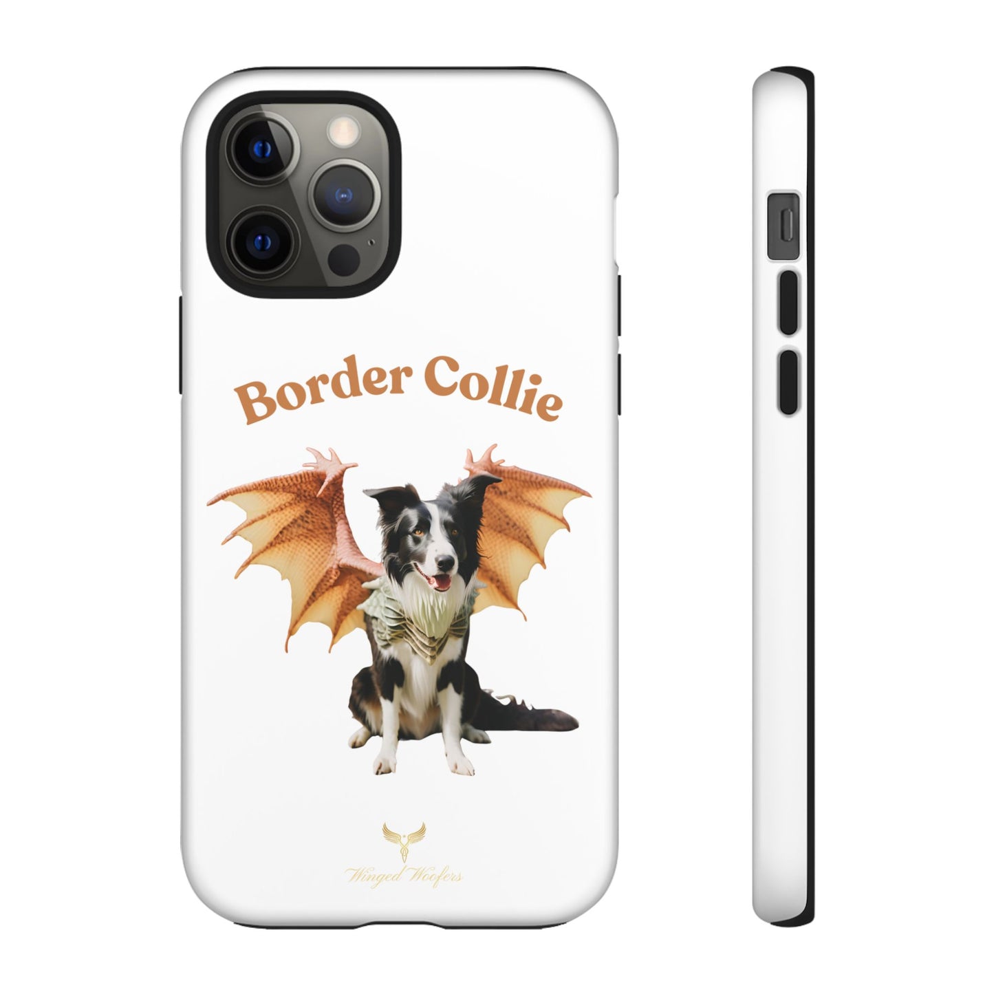 Border Collie Dragon Phone Case - Tough Cases for Dog Lovers