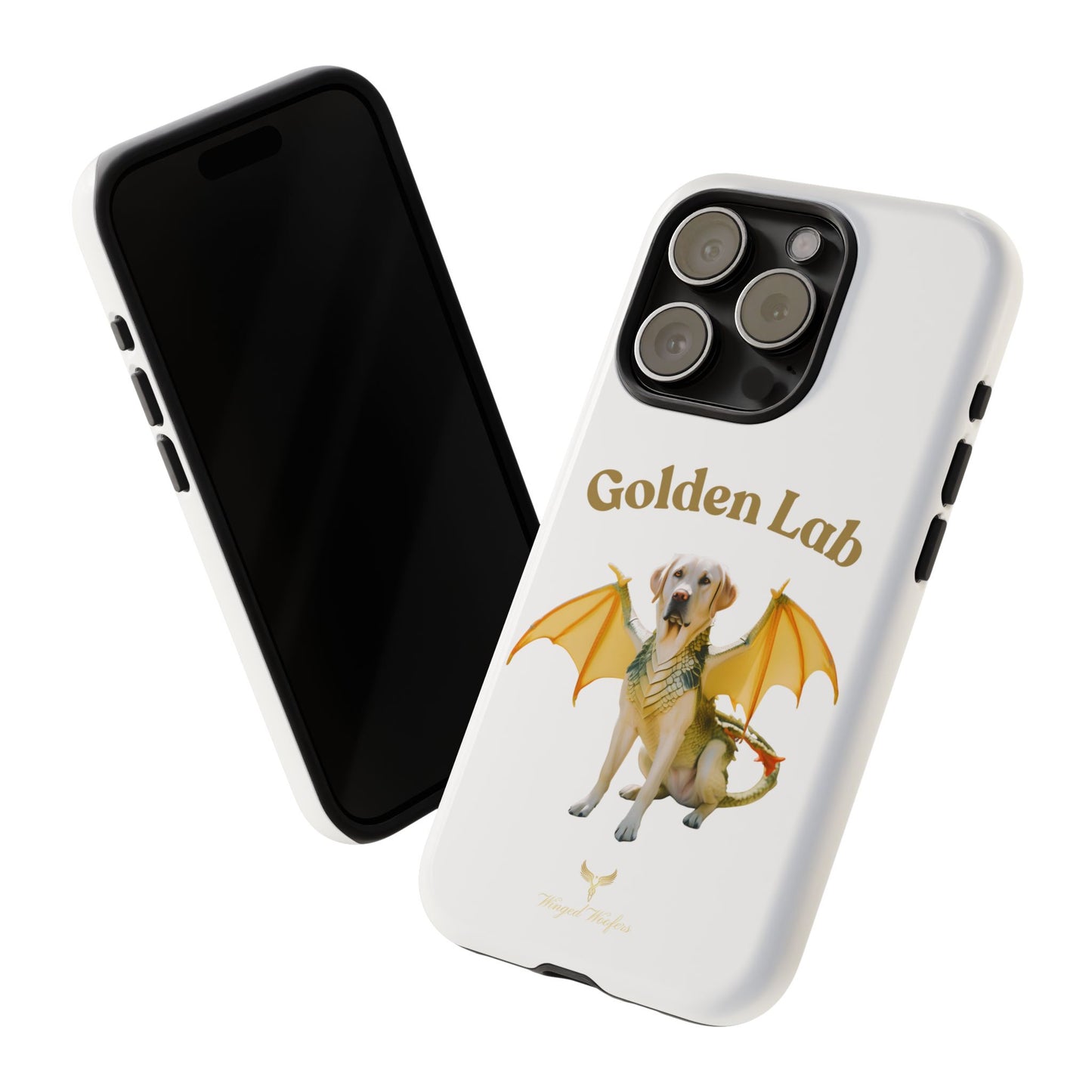 Golden Lab Dragon Phone Case - Tough Protection with a Fun Twist